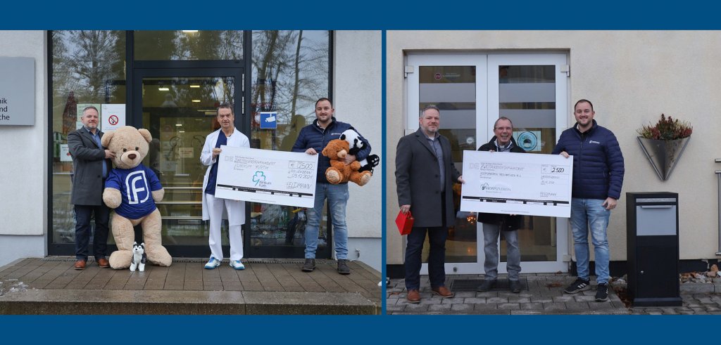 Auch in diesem Jahr bereiten die Feldmann Weihnachtsspenden wieder viel Freude. Die Feldmann GmbH unterstützt die Kinderklinik des Klinikum Fürth und den Fürther Hospizverein e.V. mit einer Spende in Höhe von jeweils 2.500€ ...