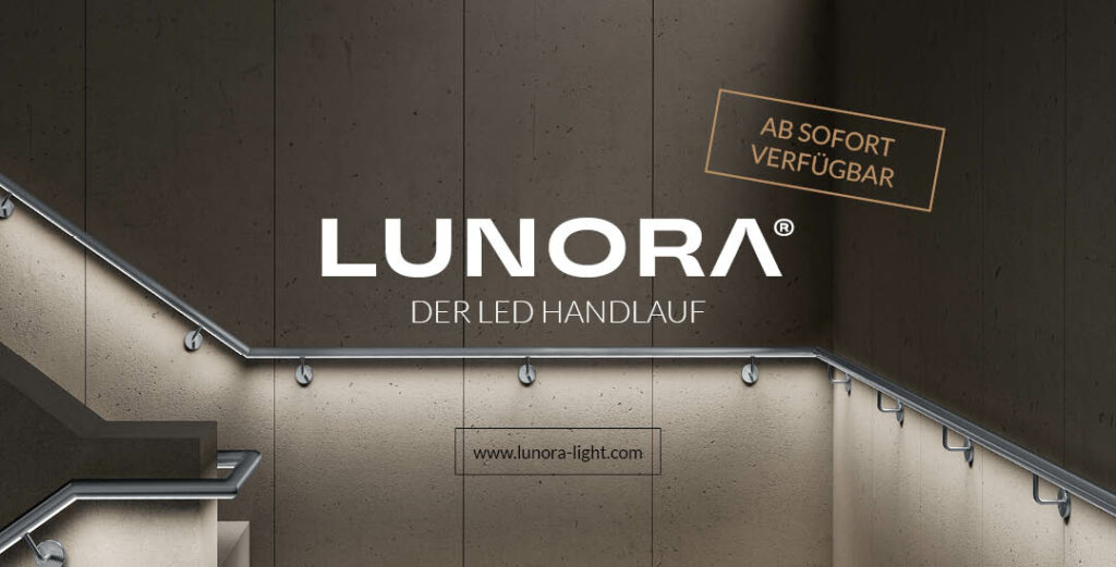 Mit LUNORA® wurde ein durchdachtes Beleuchtungssystem entwickelt, das modernste Technik mit eleganter Lichtführung verbindet.